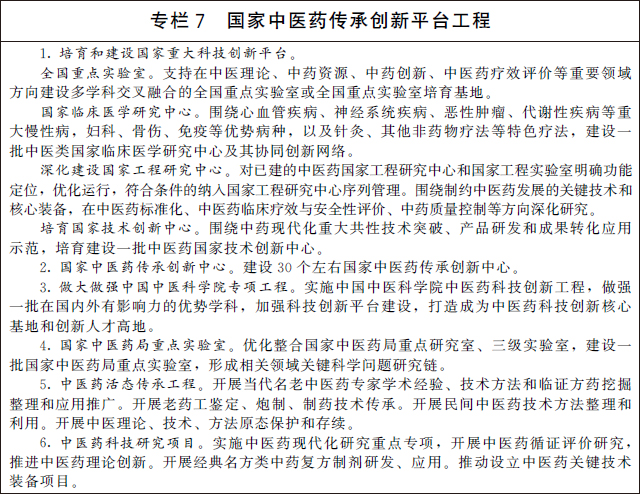 國務(wù)院辦公廳關(guān)于印發(fā) “十四五” 中醫(yī)藥發(fā)展規(guī)劃的通知(圖9)